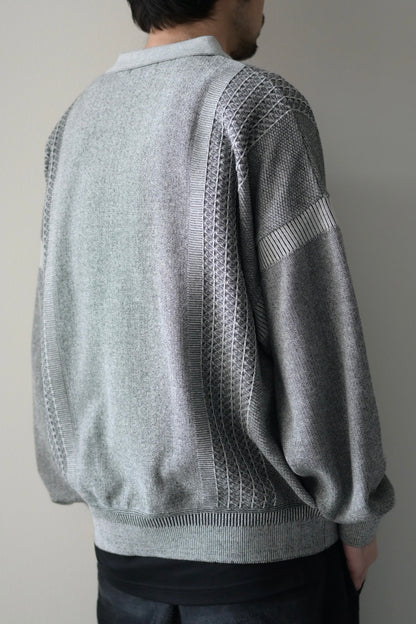 YASHIKI - Kanto Zip Polo [MIX-GRAY]