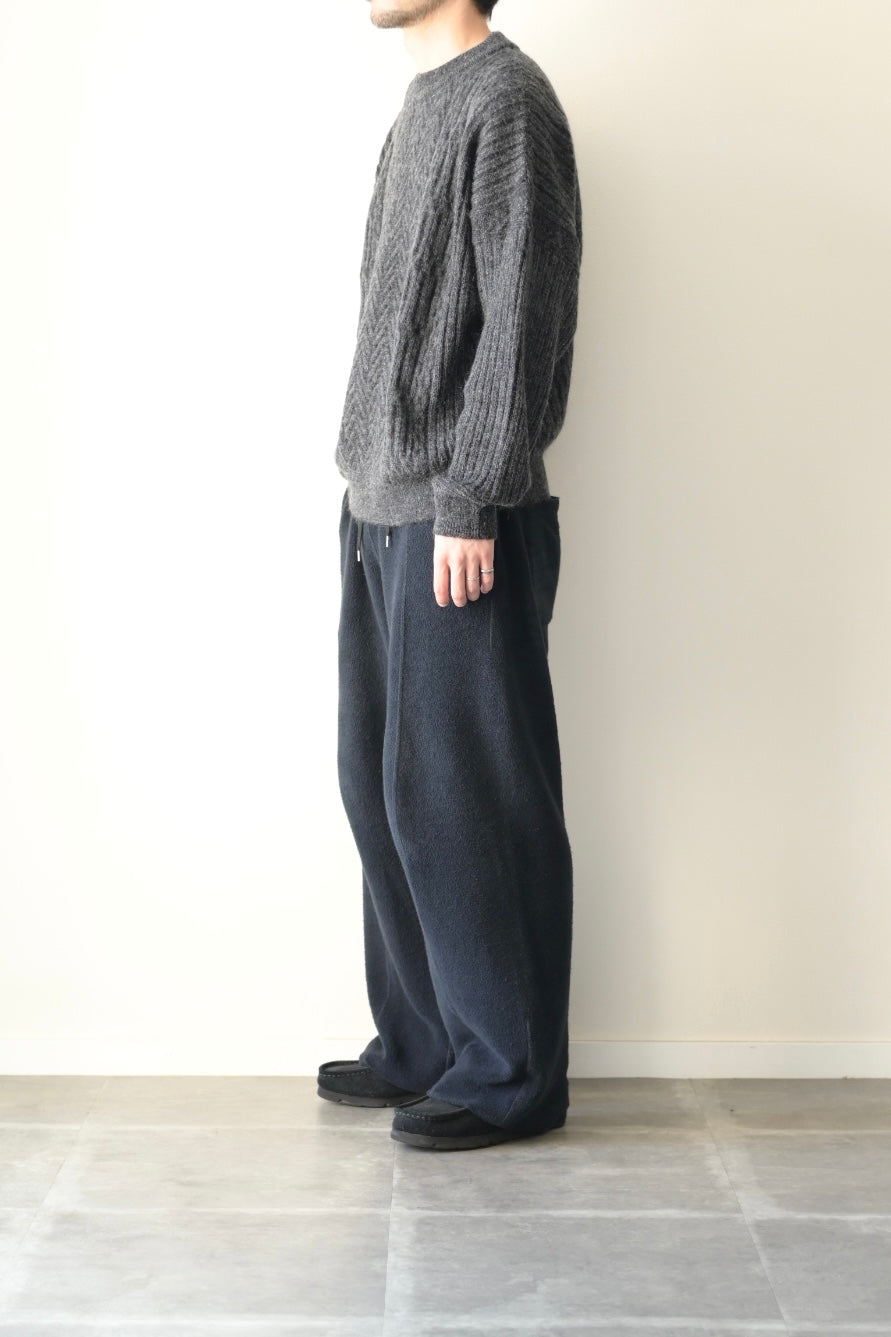 YASHIKI - Sekkei mohair Knit [BLACK]