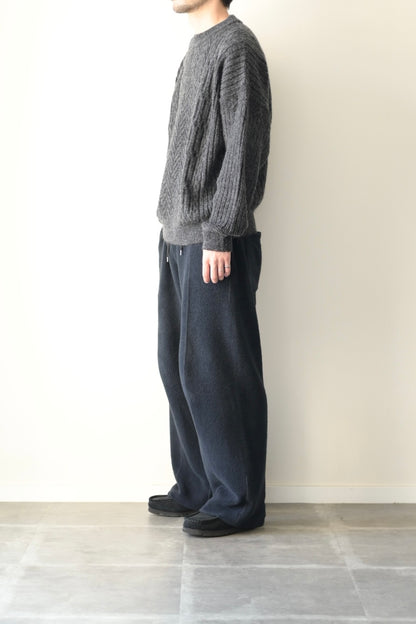 YASHIKI - Sekkei mohair Knit [BLACK]