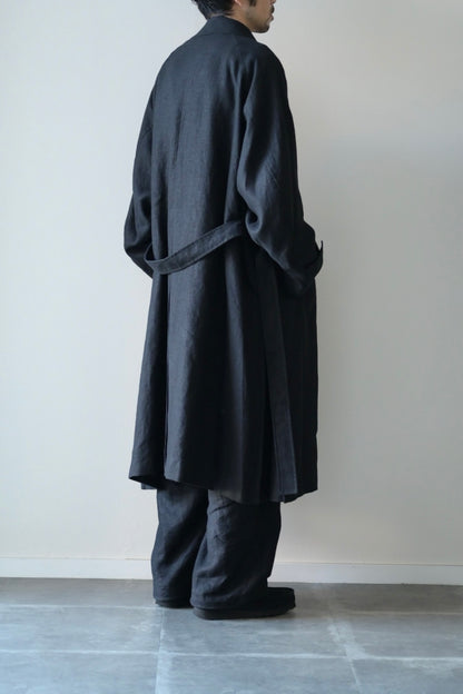 Blanc YM - HEMP OVERSIZE BALMACAN COAT