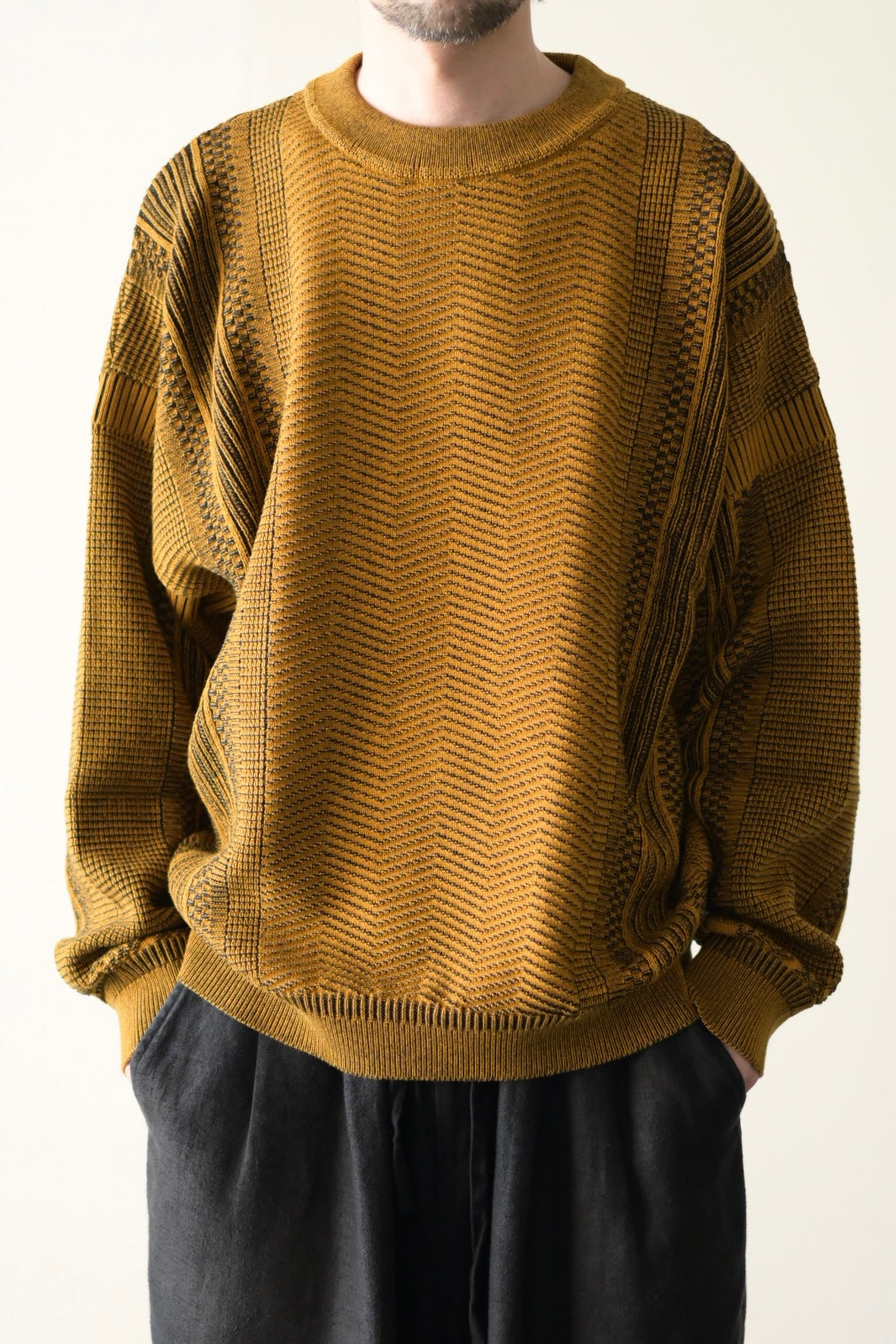 YASHIKI - Yunagi Knit [MUSTARD]