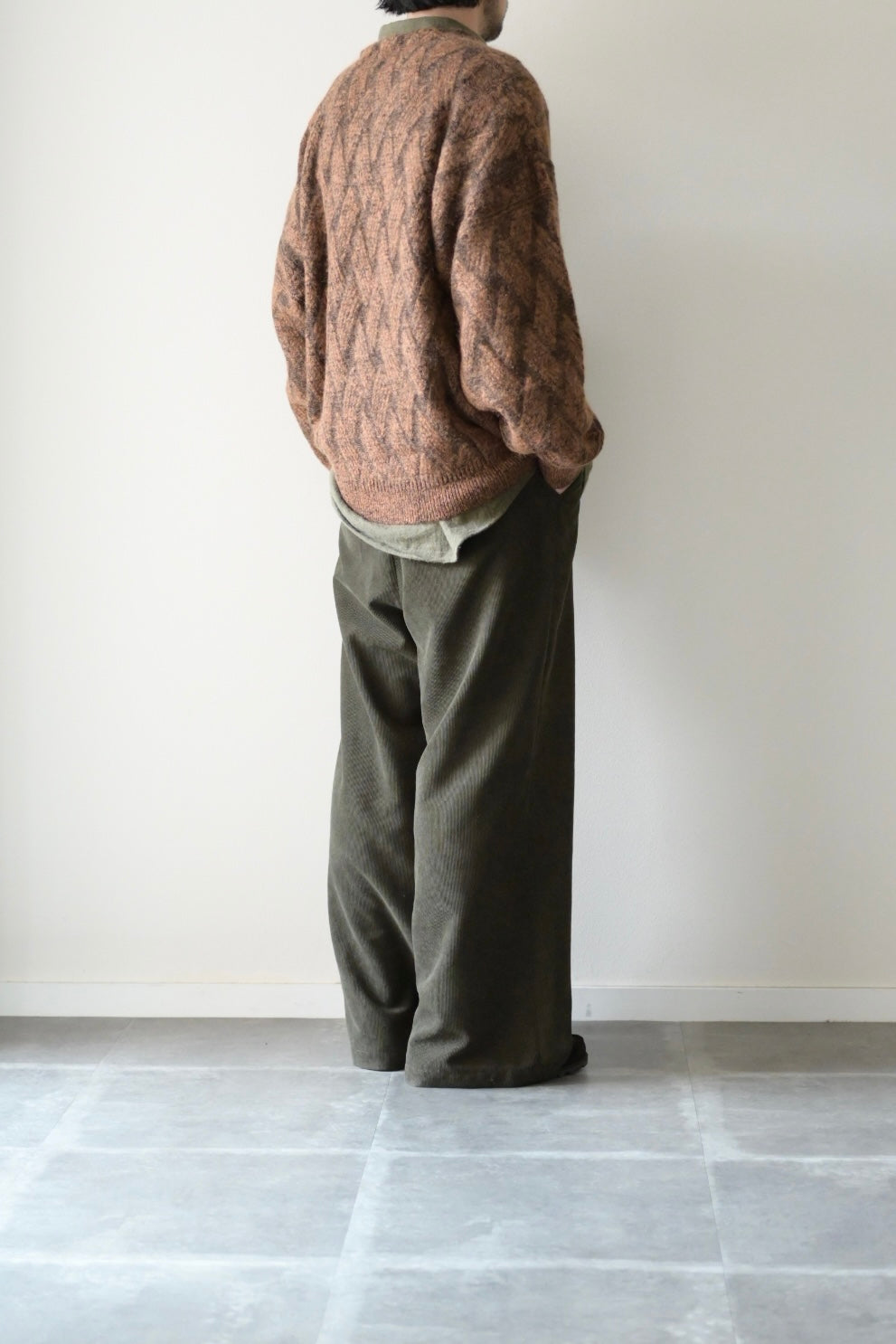 YASHIKI - Ochiba mohair Cardigan [ORANGE]