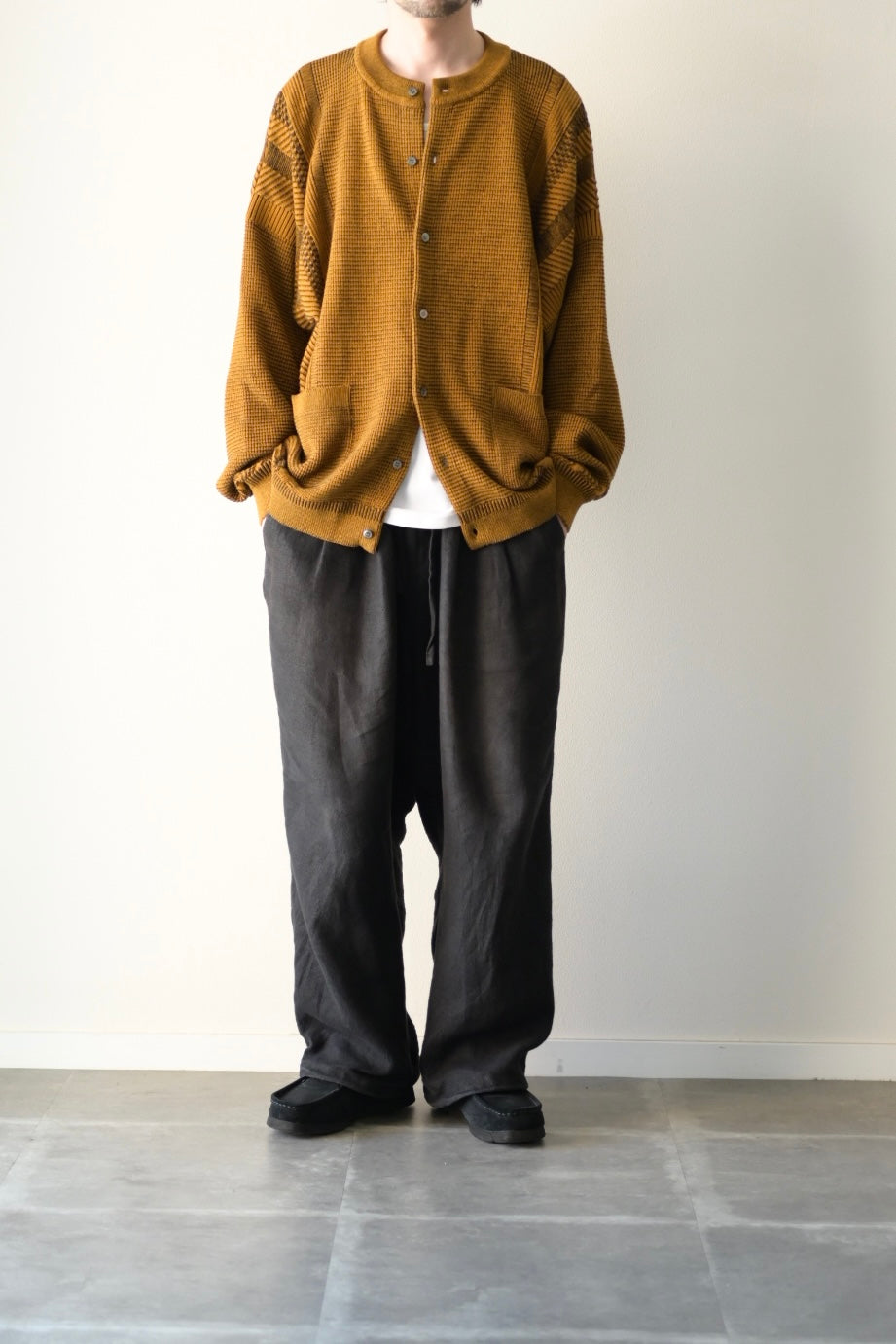 YASHIKI - Shinryo Cardigan [MUSTARD] "exclusive"