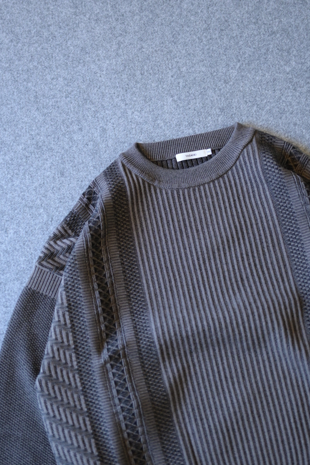 YASHIKI Yukishiro Knit [GREIGE] 通販 | ヤシキ ニット | turf