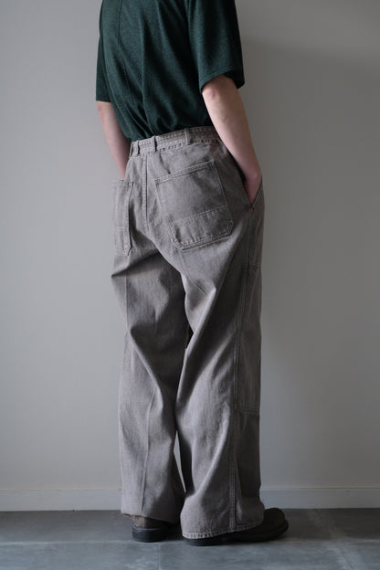 phebus - SULFUR DYE DENIM BELTED PANTS [GRAY]