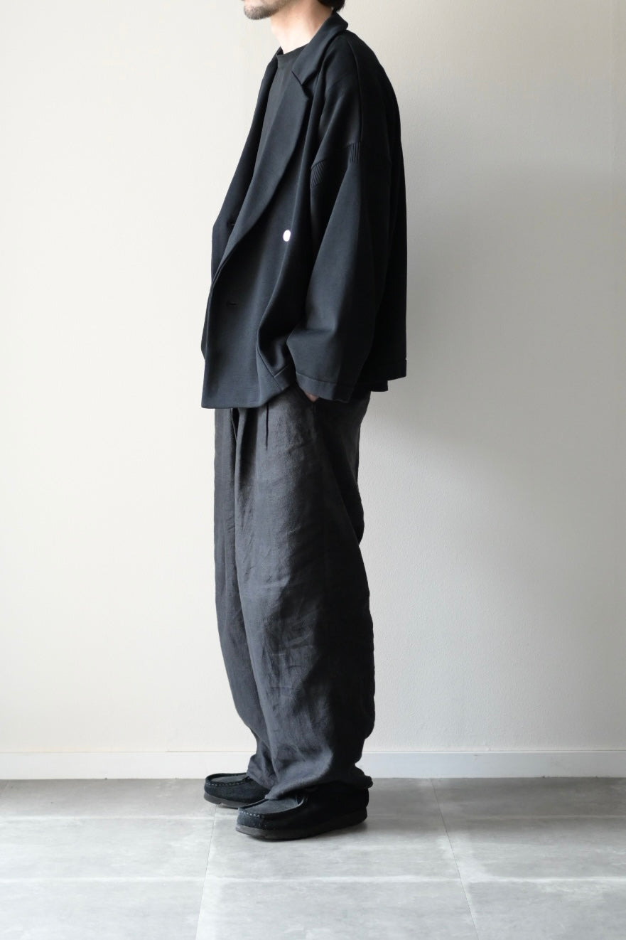 YASHIKI (ヤシキ) - Seion Short Double Jacket [BLACK]