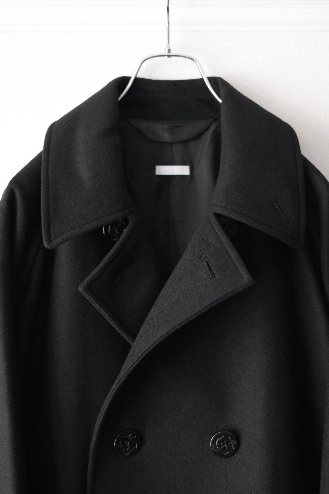 Blanc YM - Wool Raglan Pea Coat