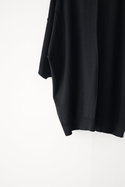 YASHIKI (ヤシキ) - Mebuki S/S Knit [BLACK]