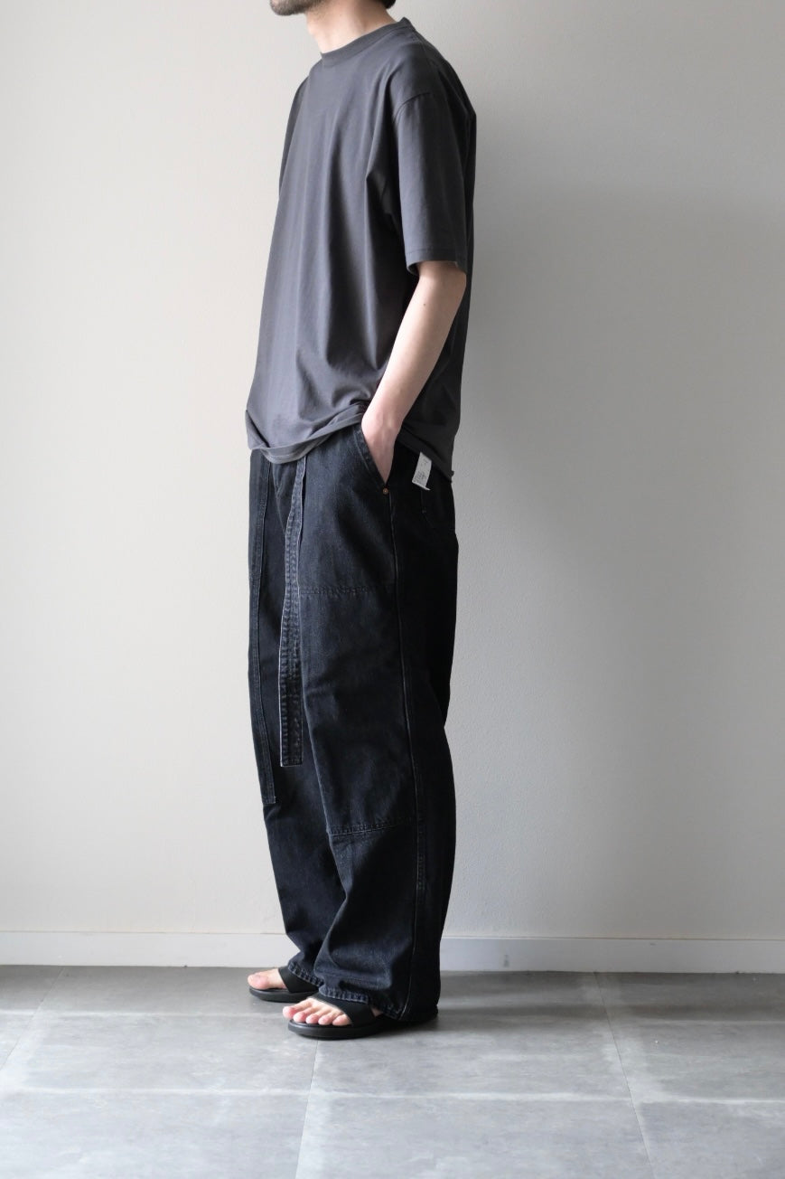 phebus  - COTTON JERSEY T-SHIRT [CHARCOAL]