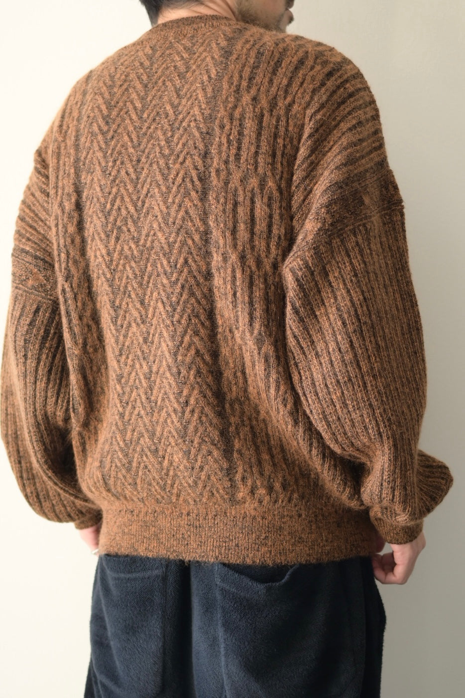 YASHIKI - Sekkei mohair Knit [ORANGE]