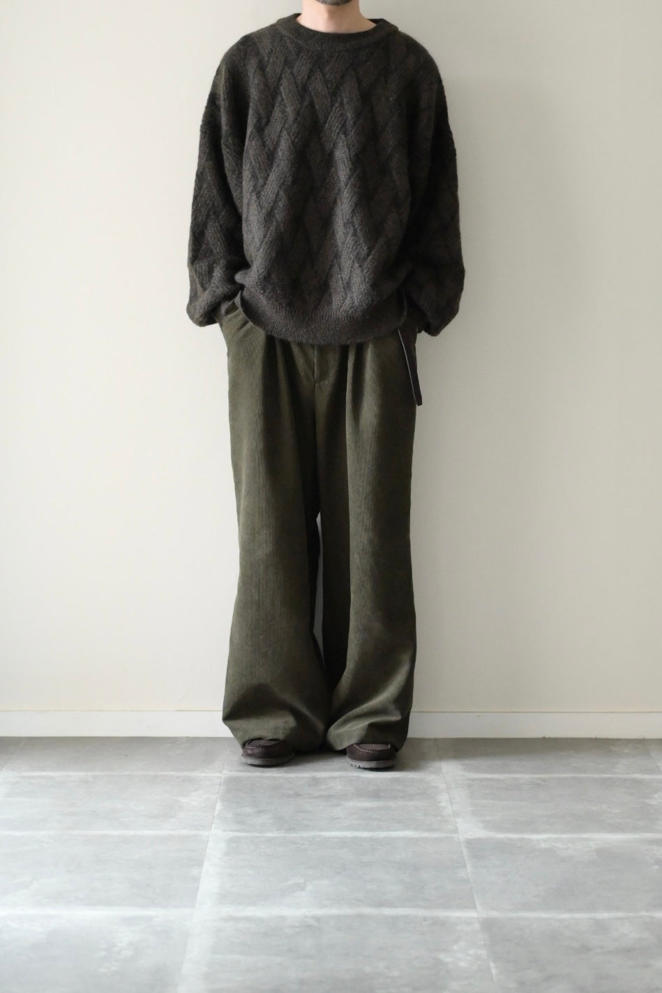 YASHIKI - Ochiba mohair Knit [OLIVE]