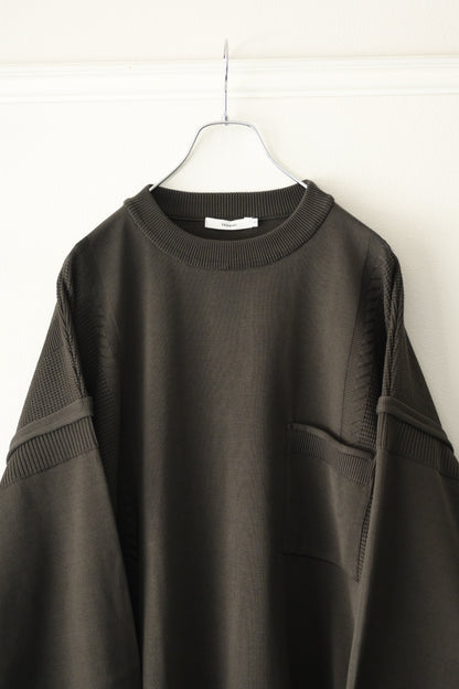 YASHIKI - Akiyo Knit [DARK-OLIVE]