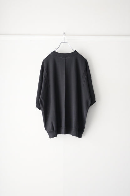 YASHIKI (ヤシキ) - Mebuki S/S Knit [CHARCOAL]