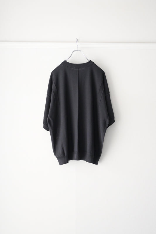 YASHIKI (ヤシキ) - Mebuki S/S Knit [CHARCOAL]