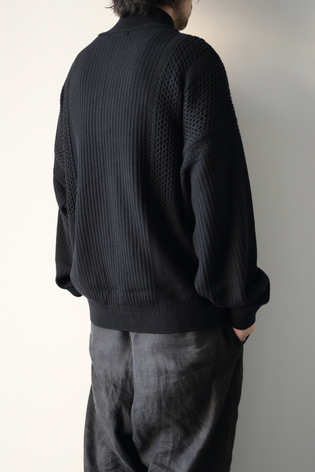 YASHIKI - Akiiro Drivers Knit [BLACK]