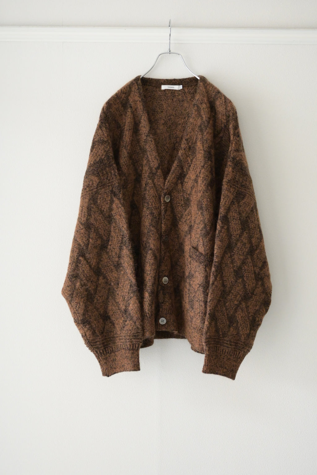 YASHIKI - Ochiba mohair Cardigan [ORANGE]