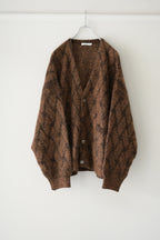 YASHIKI - Ochiba mohair Cardigan [ORANGE]