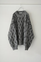 YASHIKI - Ochiba mohair Knit [MIX-GRAY]