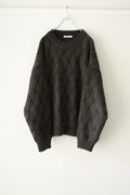 YASHIKI - Ochiba mohair Knit [OLIVE]