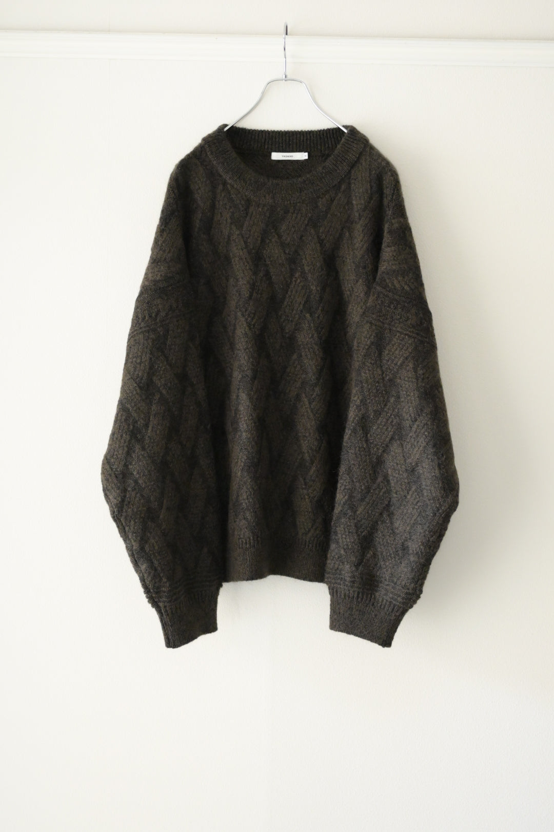 YASHIKI - Ochiba mohair Knit [OLIVE]