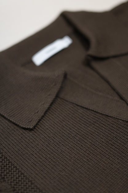 YASHIKI - Hatsuyuki Skipper Knit [BROWN]