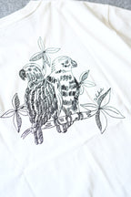 phebus  - TWO BIRDS T-SHIRT [WHITE]