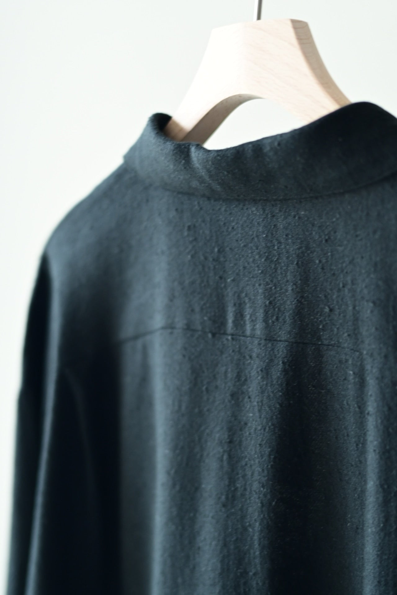 Blanc YM - Silk Cotton Skipper Shirts [Black]