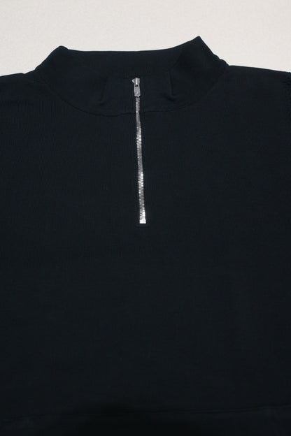 YASHIKI - Harukaze Half Zip Knit  [LIGHT-BEIGE]