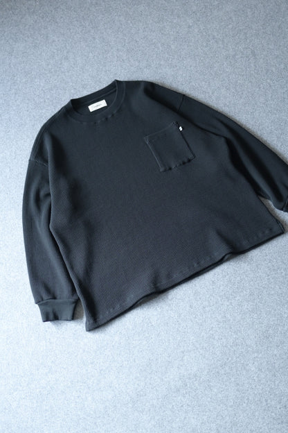 wonderland - Waffle L/S [BLACK]
