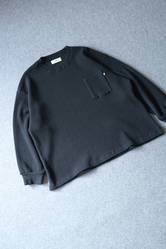 wonderland - Waffle L/S [BLACK]