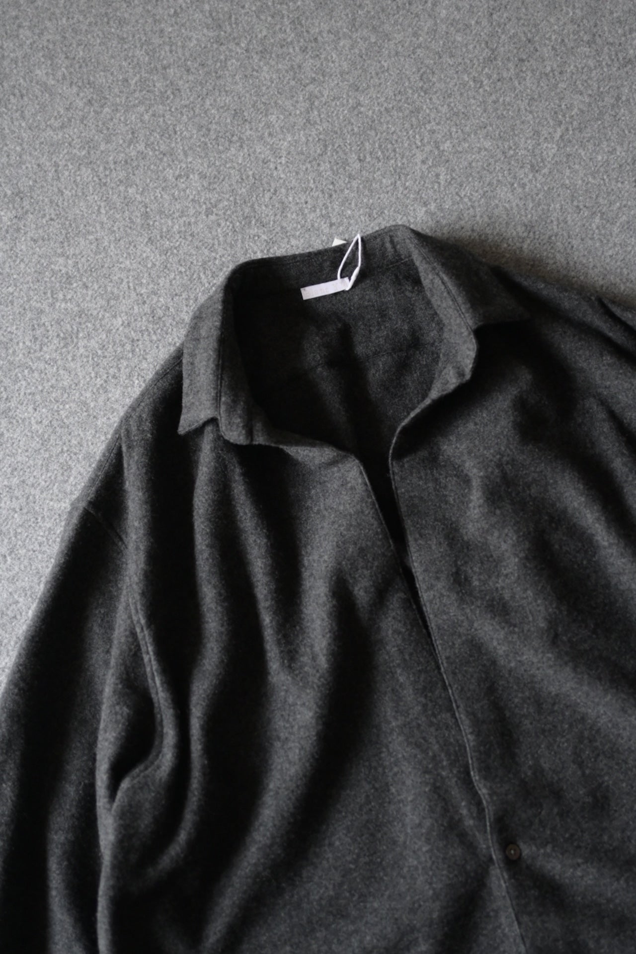 Blanc YM - CASHMERE SHIRT JACKET [CHARCOAL GRAY]