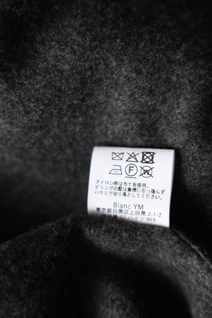 Blanc YM - CASHMERE SHIRT JACKET [CHARCOAL GRAY]