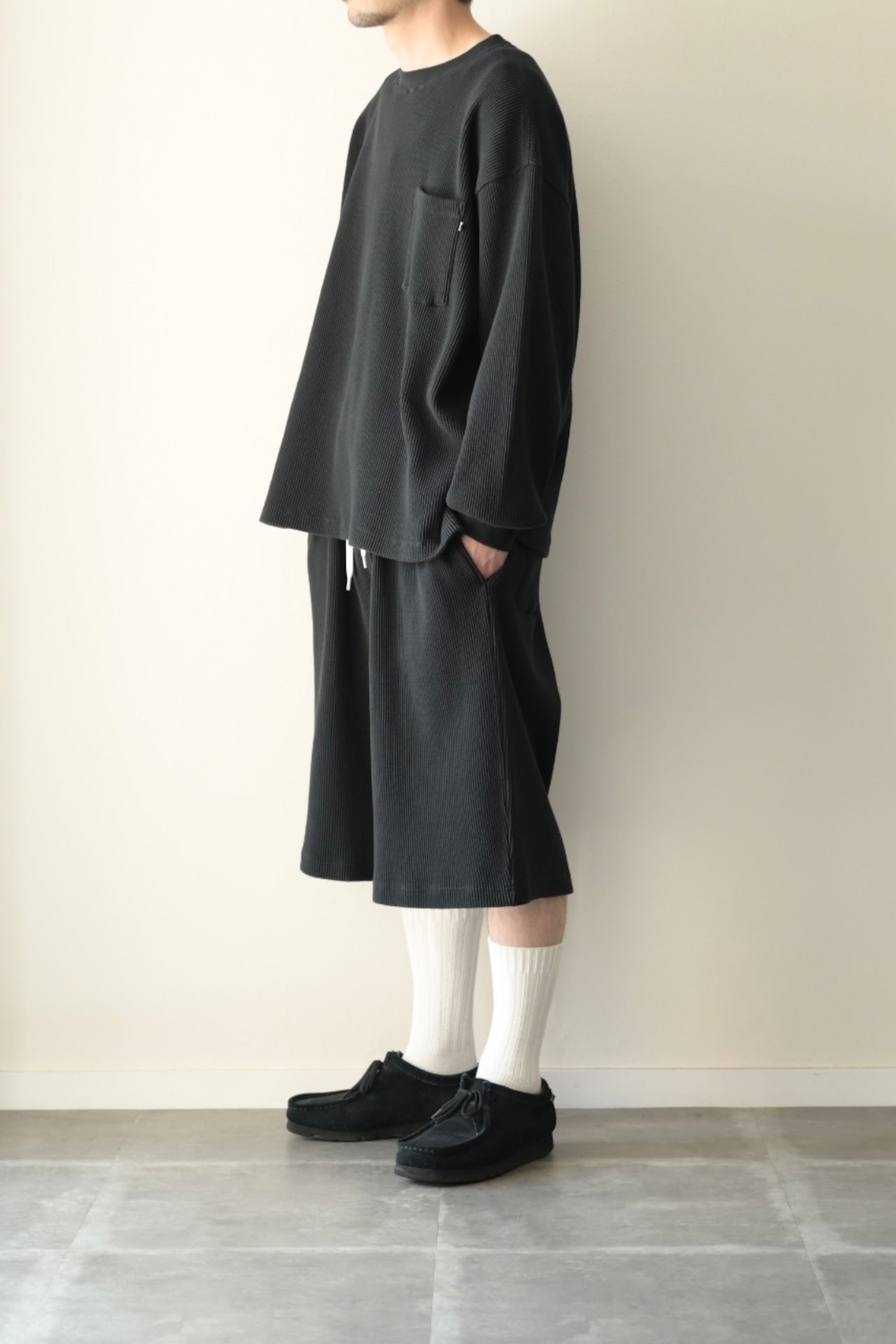 wonderland - Waffle Pants [BLACK]
