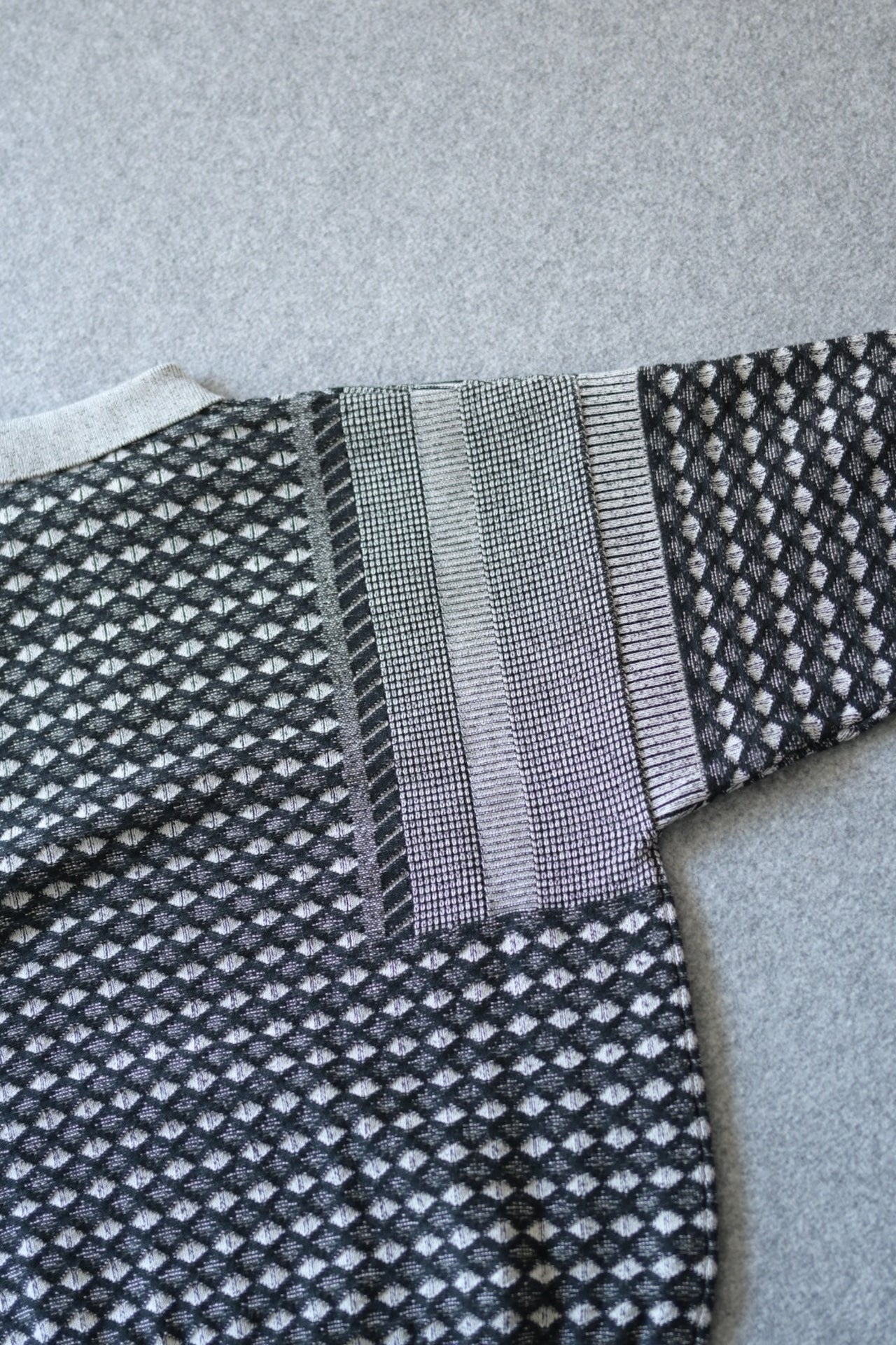 YASHIKI - Rikka Knit Polo [MIX-GRAY]