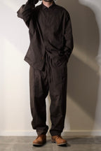 phebus  - GARMENT DYE COTTON SHIRTS [COCOA]