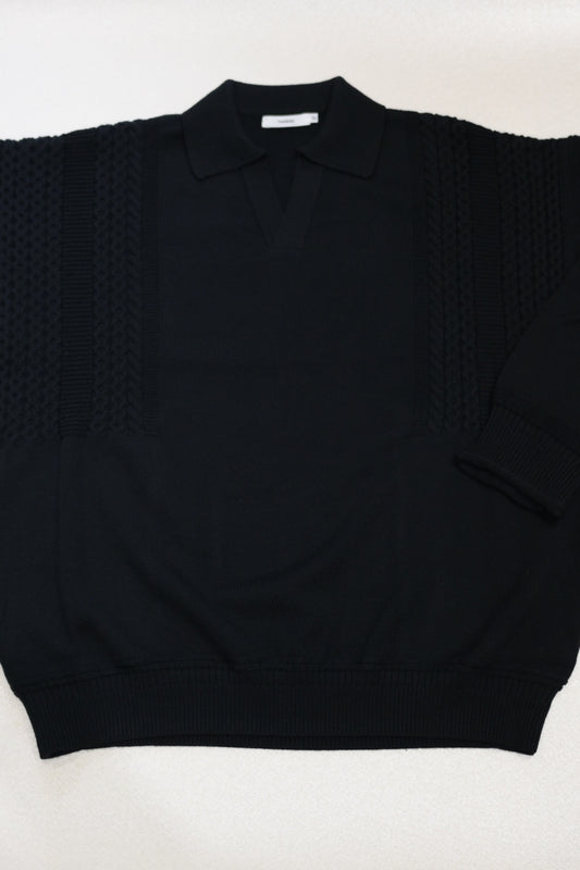 YASHIKI - Hatsuyuki Skipper Knit [BLACK]