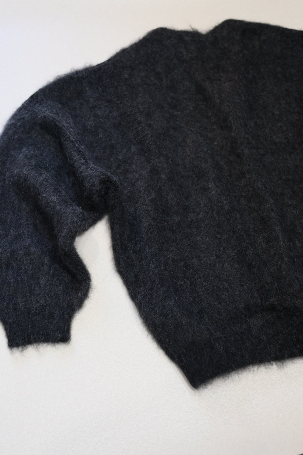 YASHIKI - Akane mohair Cardigan [BLACK]