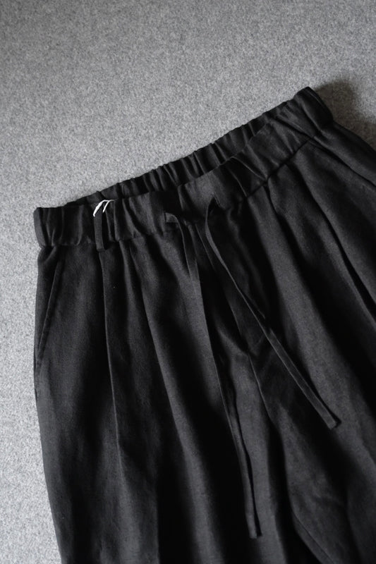 Blanc YM - HEMP BROWSING PANTS [BLACK]