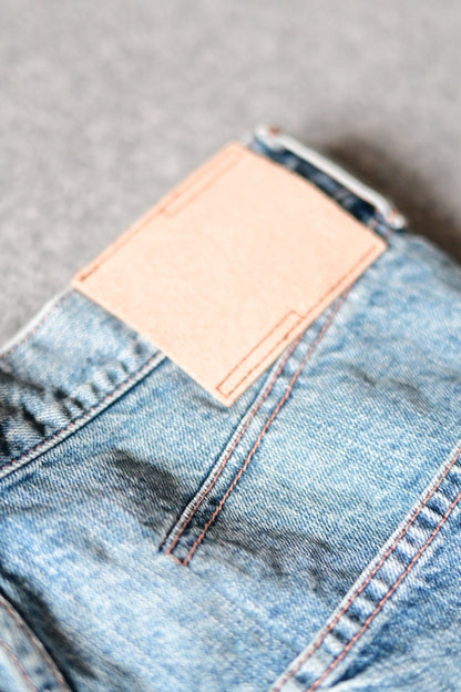phebus - WASHI DENIM STRAIGHT PANTS [FADE BLUE]