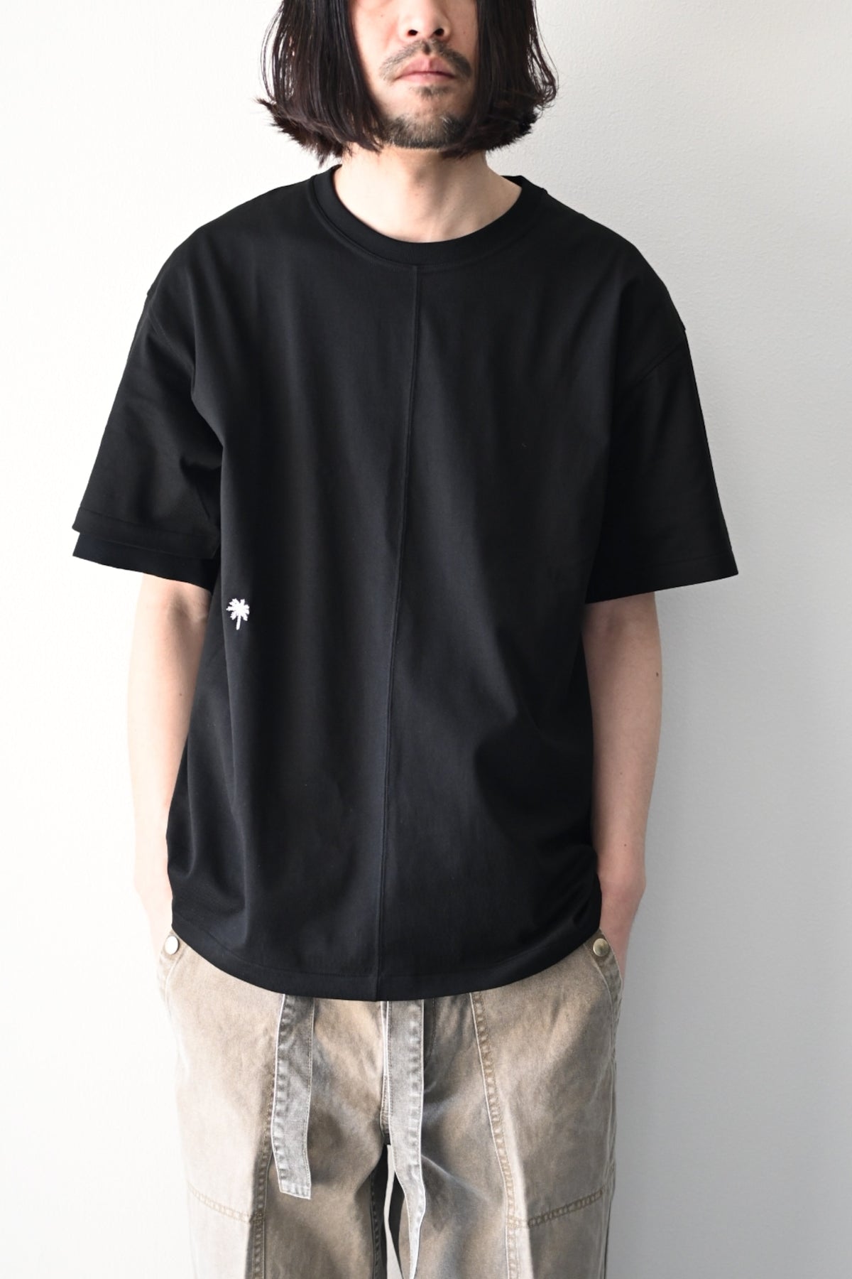 phebus  - TWO BIRDS T-SHIRT [BLACK]