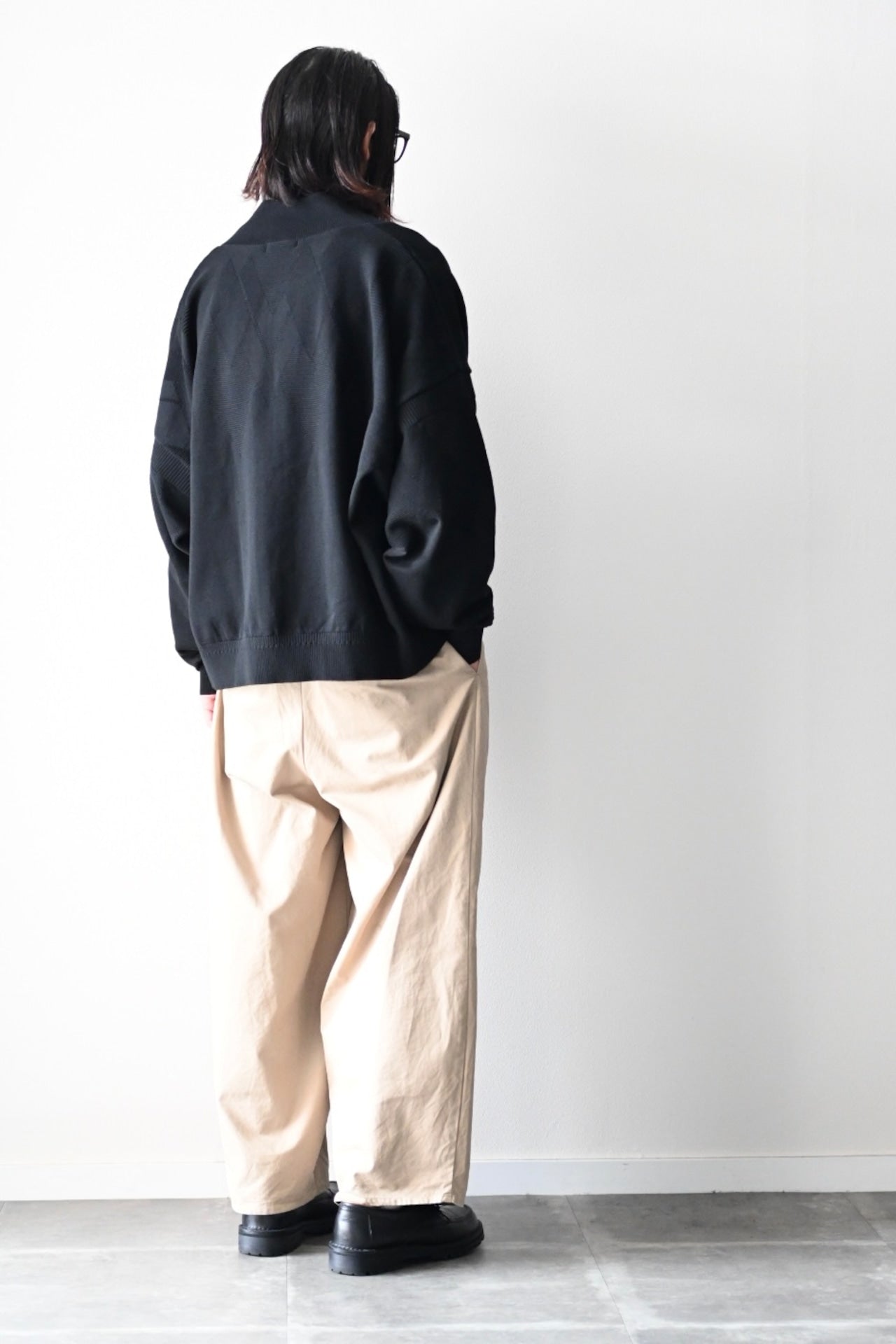 YASHIKI - Seika Knit Blouson [BLACK]