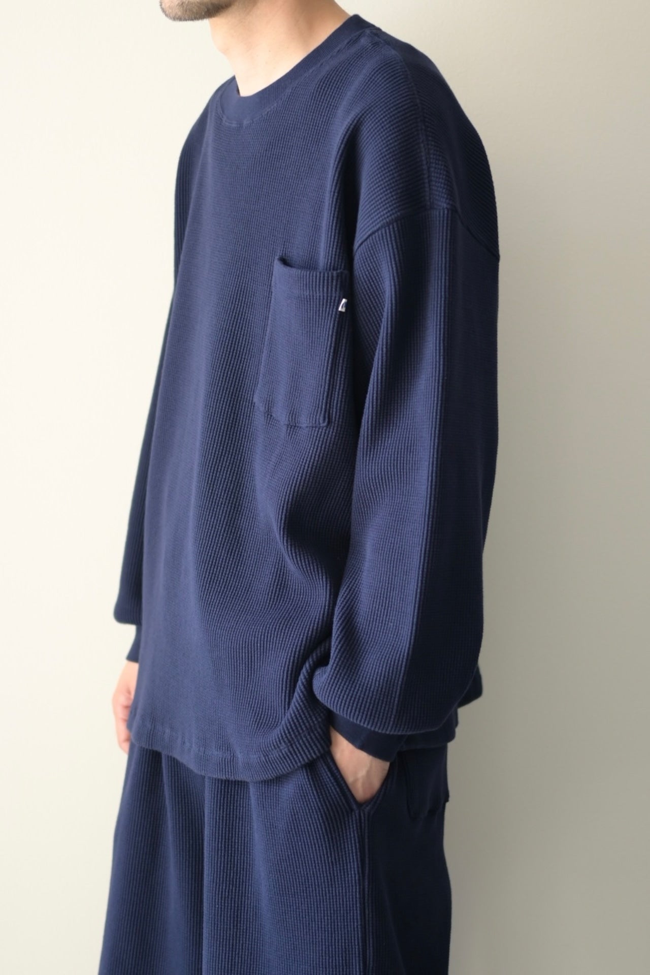 wonderland - Waffle L/S [DARK NAVY]