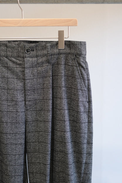 SAYATOMO - 1-Tack Wide Trousers [GRAY(CHECK)]