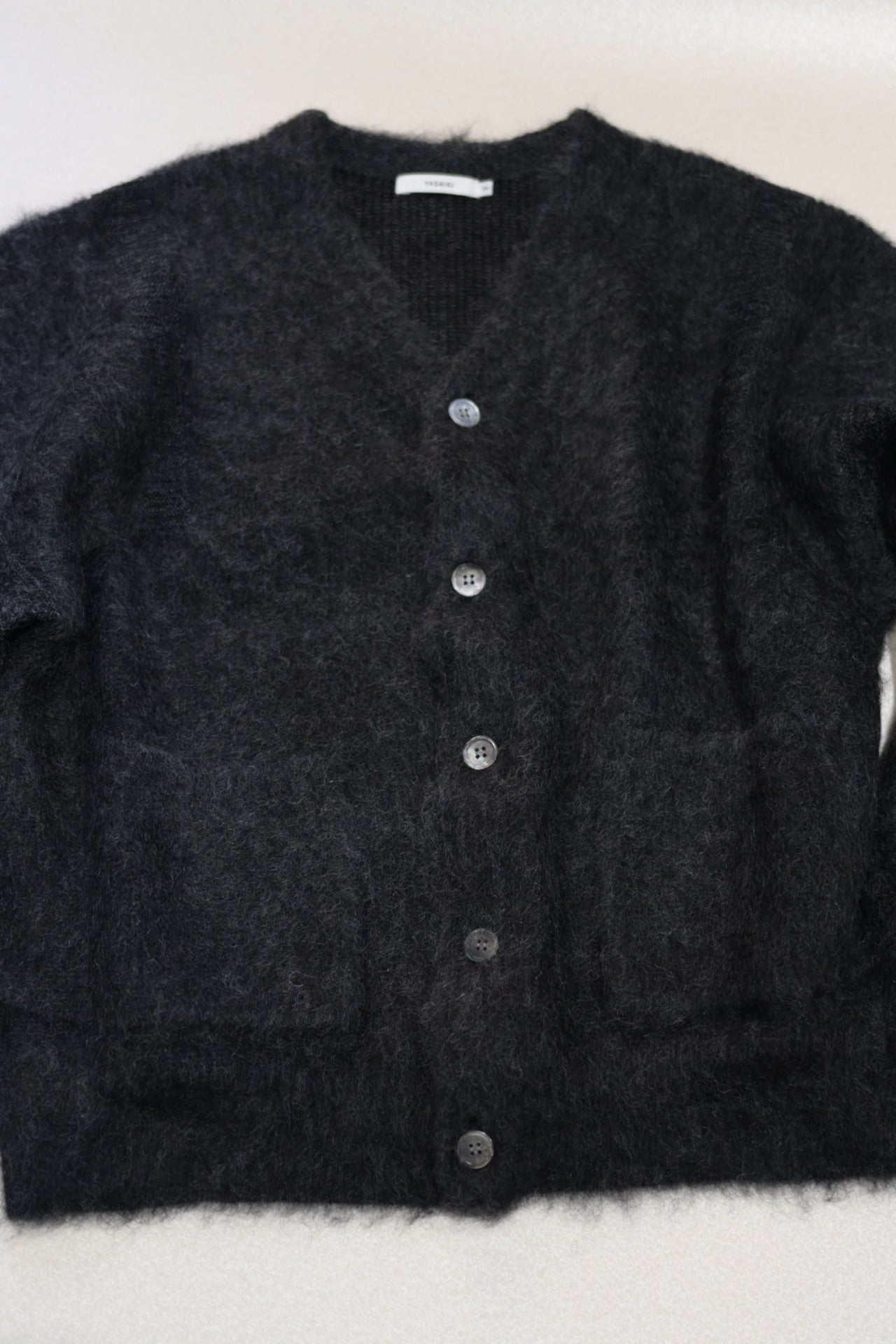 YASHIKI - Akane mohair Cardigan [BLACK]