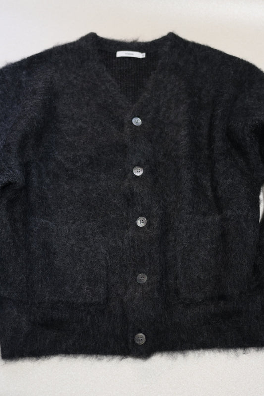 YASHIKI - Akane mohair Cardigan [BLACK]