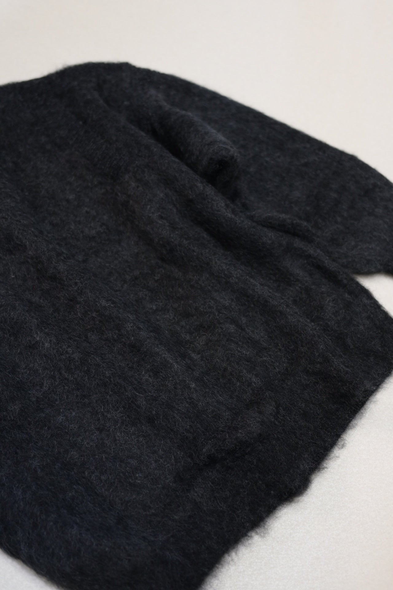 YASHIKI - Akane mohair Cardigan [BLACK]