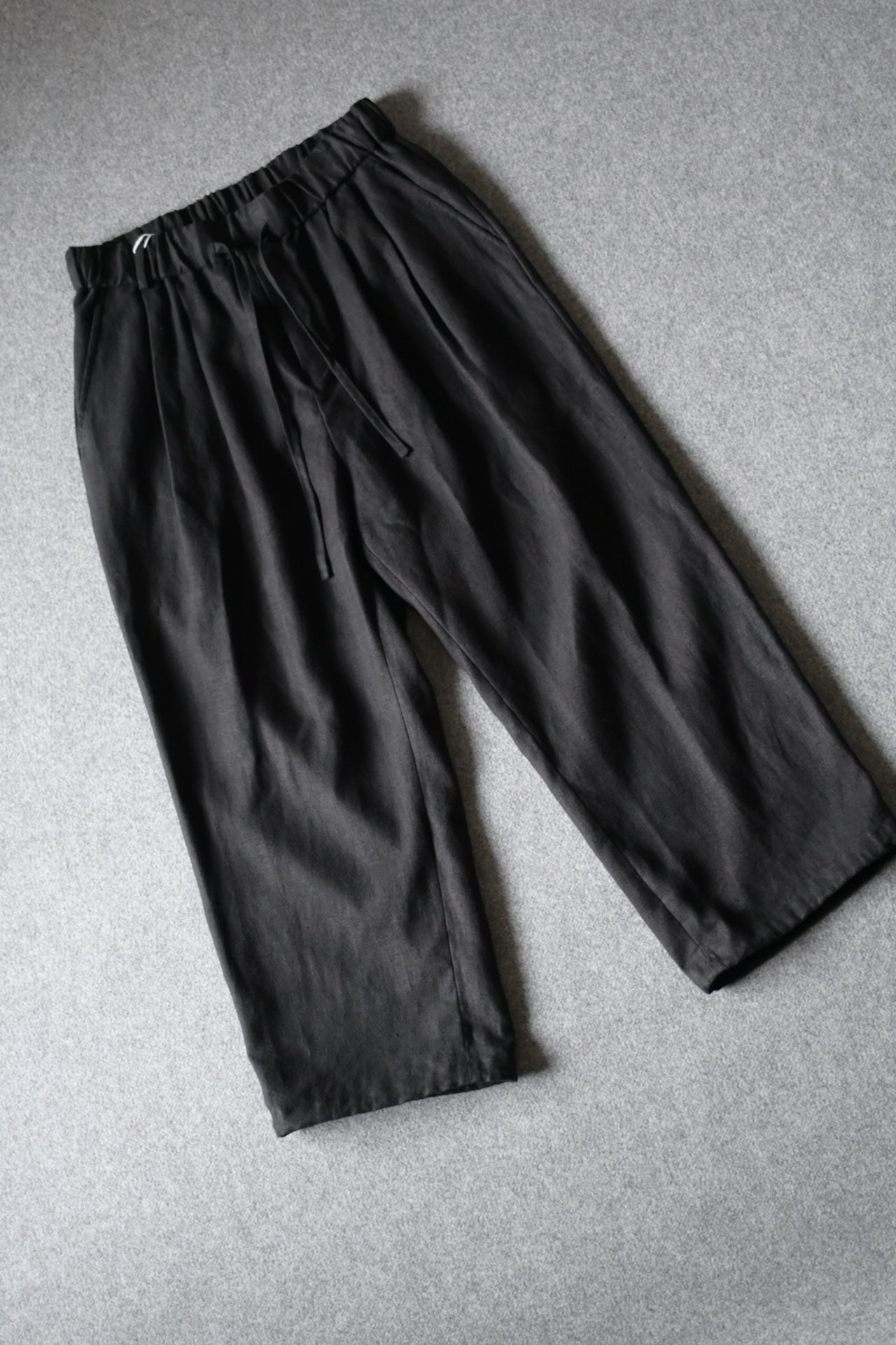 Blanc YM - HEMP BROWSING PANTS [BLACK]