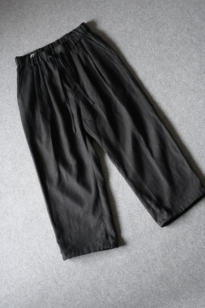 Blanc YM - HEMP BROWSING PANTS [BLACK]