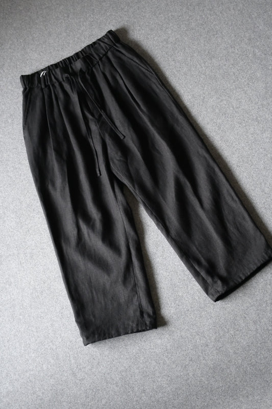 Blanc YM - HEMP BROWSING PANTS [BLACK]