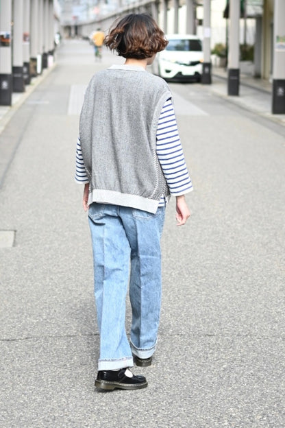 phebus - WASHI DENIM STRAIGHT PANTS [FADE BLUE]